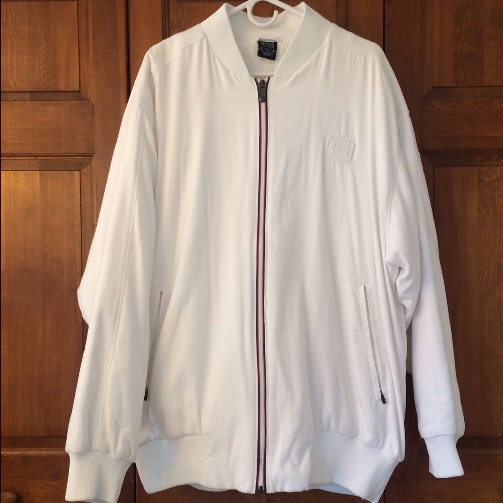 🏀LEBRON VINTAGE white zip jacket/track jacket👔